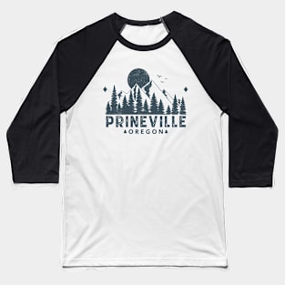 Prineville Oregon Mountain Sight Baseball T-Shirt